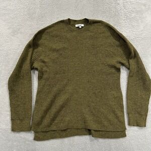 Madewell Sweater Men's Small Green Ribbed Boho Casual Cozy